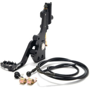 Hydraulic rear foot brake on Sur-Ron X/L1e