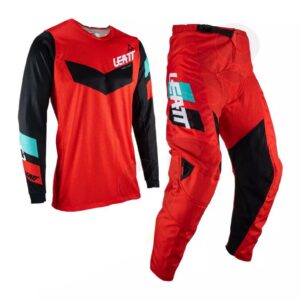 Leatt motorkářské cross enduro dres + kalhoty 3.5 červená/černá/modrá