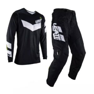 Leatt motorkářské cross enduro dres + kalhoty 3.5 černá/bílá