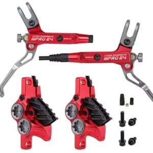 Hydraulic brakes complete (2 pairs) (4 pistons) on Sur-Ron X/L1e/Talaria Sting