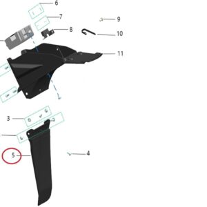 blatník zadního tlumiče Komodo Talaria